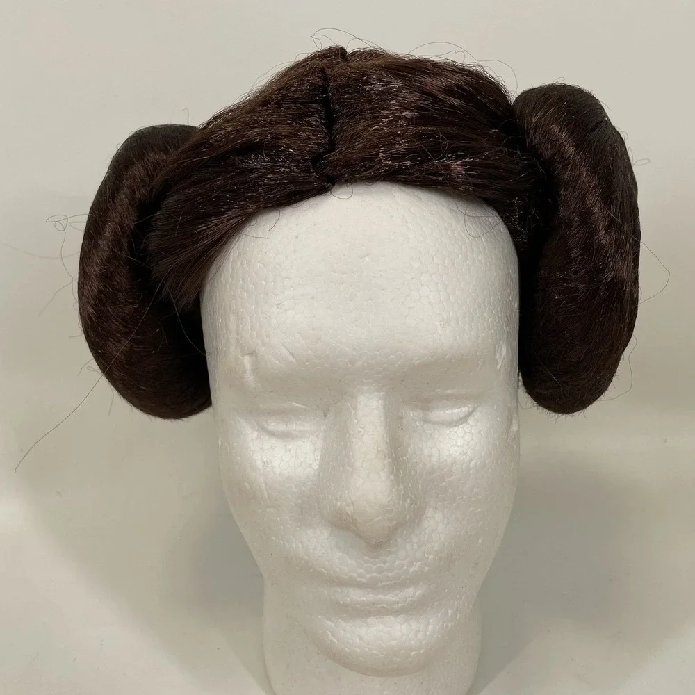 Star Wars Leia Organa Bun Wig A New Hope Spirit Halloween